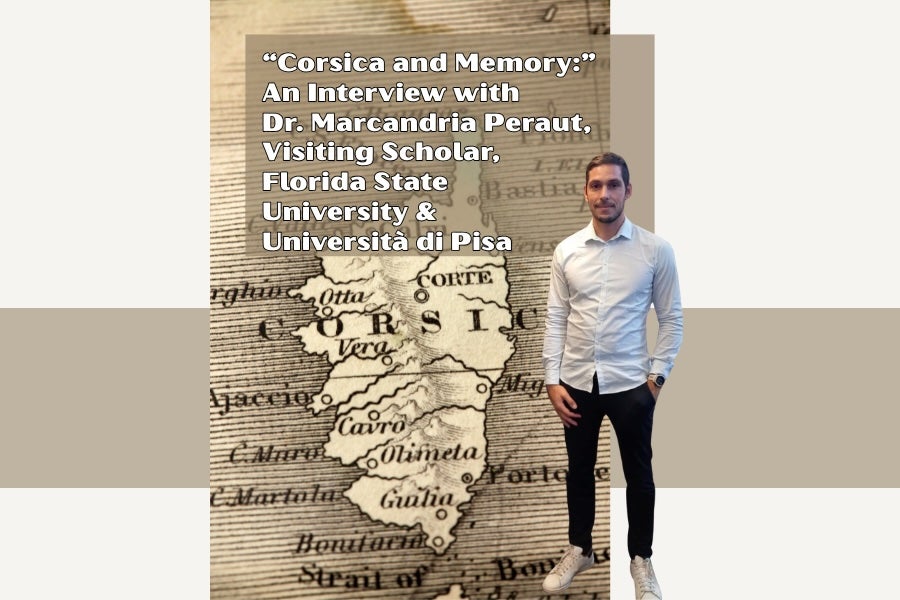 Graphic with Dr. Marcandria Peraut, visiting scholar