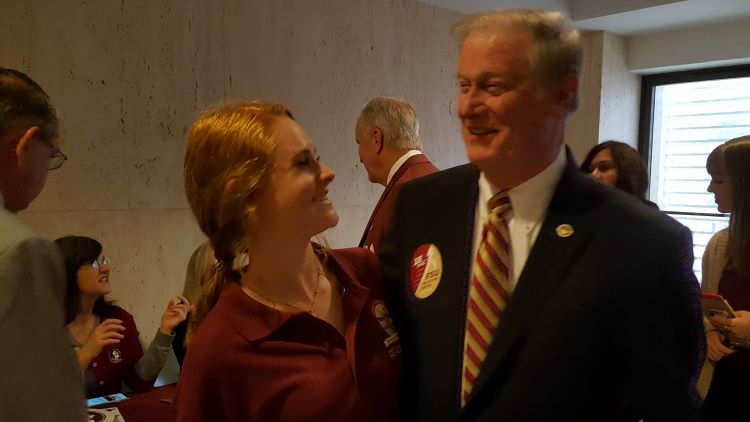 WWII intern with President Thrasher