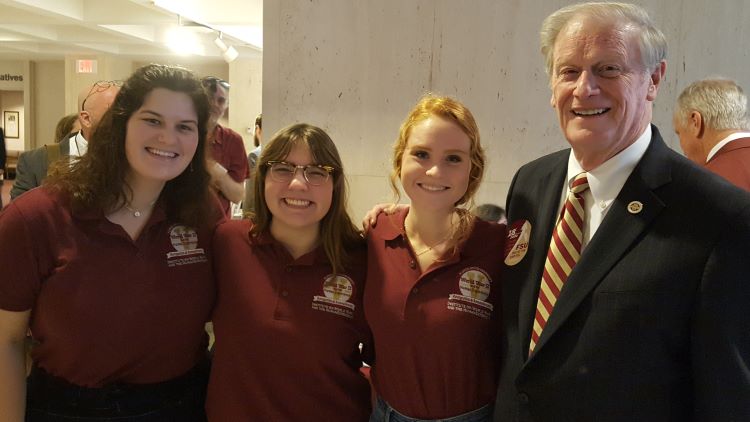 WWII Interns with President Thrasher
